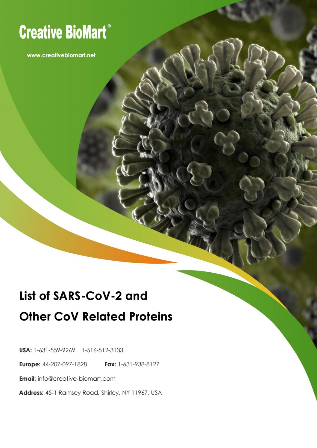 List of SARS-CoV-2 and Other CoV Related Proteins by Caroline - Issuu