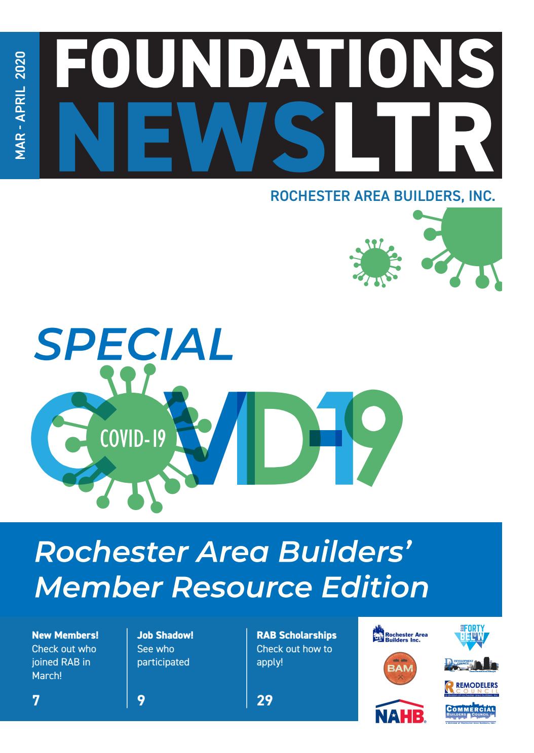 FOUNDATIONS MARCH - APRIL by Rochester Area Builders, Inc. - Issuu