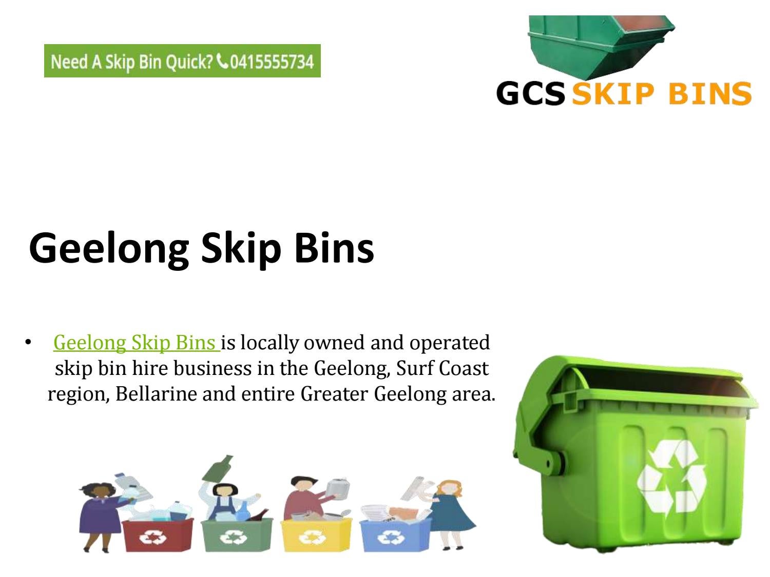 Green Waste Bin Hire by Geelong Skip Bins Issuu