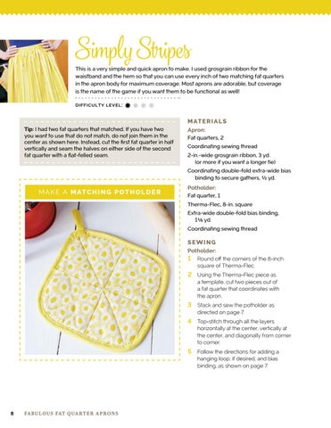 Fabulous Fat Quarter Aprons ( 预览 ) 第 10 页