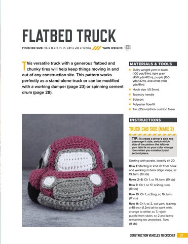 Construction Vehicles to Crochet ( 预览 ) 第 19 页