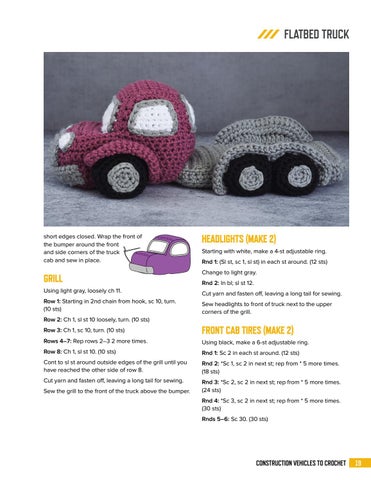 Construction Vehicles to Crochet ( 预览 ) 第 21 页