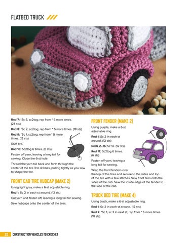 Construction Vehicles to Crochet ( 预览 ) 第 22 页