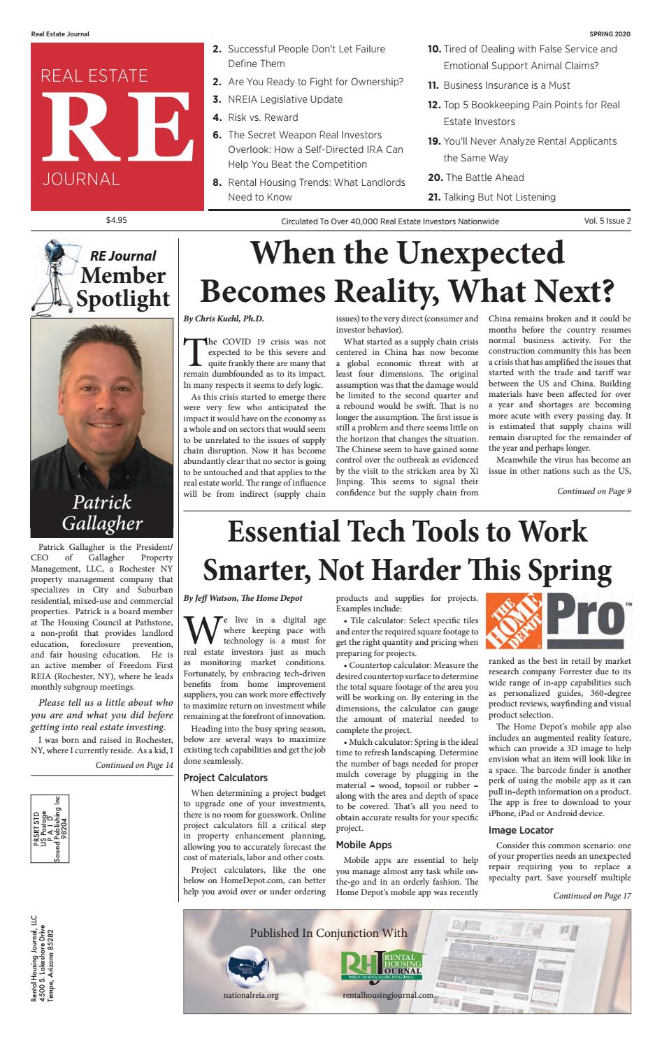 Real Estate Journal Spring 2020 By National Real Estate Investors Association Issuu