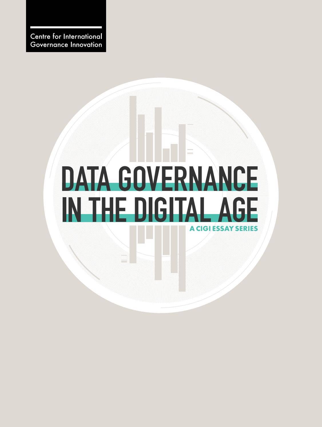 Data Governance in the Digital Age by Centre for International ...
