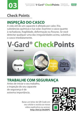 MSA Safety - Guia 德文 Inspeção para Capacetes 德文 Segurança - V-Gard Check Points 第 3 页