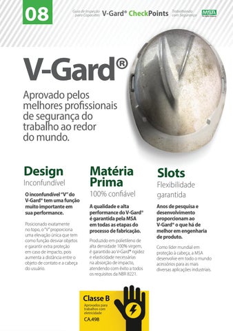 MSA Safety - Guia 德文 Inspeção para Capacetes 德文 Segurança - V-Gard Check Points 第 8 页