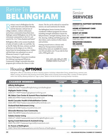 Bellingham - Bellingham Chamber 指南 2020 第 22 页