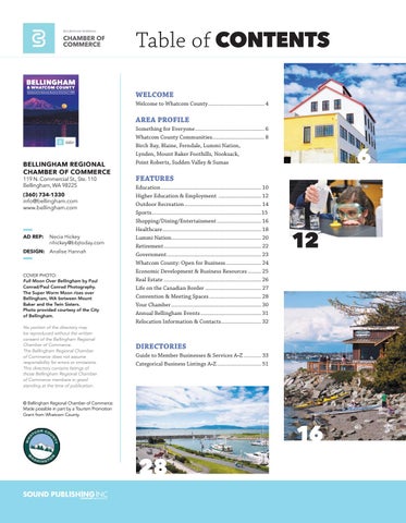 Bellingham - Bellingham Chamber 指南 2020 第 3 页