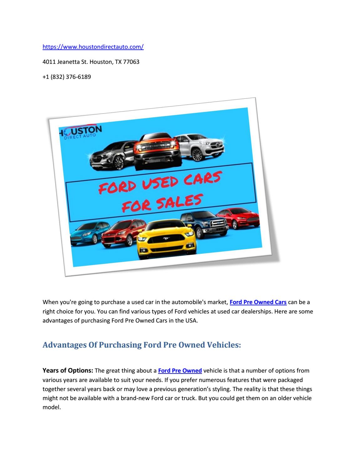 ford used cars for sale on Best Ford Used Cars For Sale Houston Direct Auto By Jacqueling Quintanilla Issuu