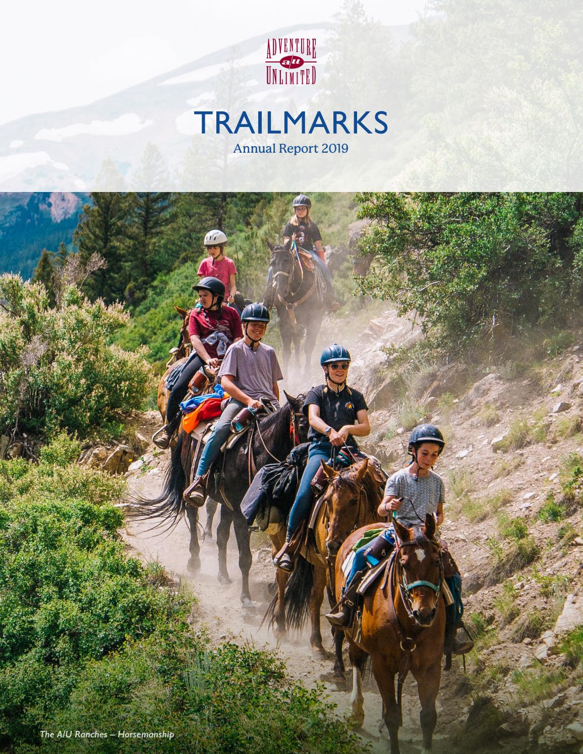 2019 Adventure Unlimited Trailmarks Annual Report by Adventure