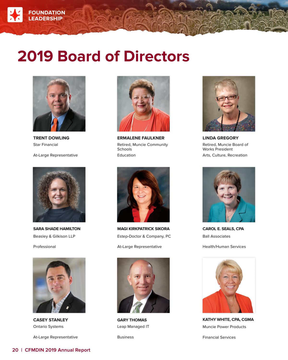 Faces of the Foundation 2019 Annual Report The