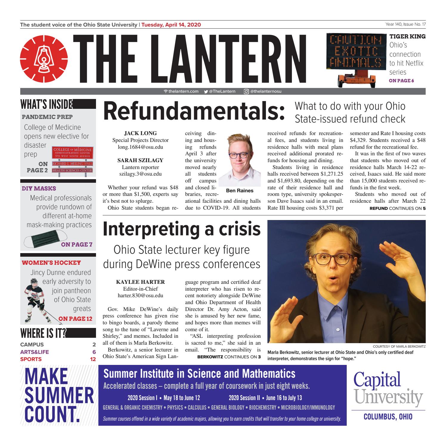 The Lantern April 14 2020 By The Lantern Issuu