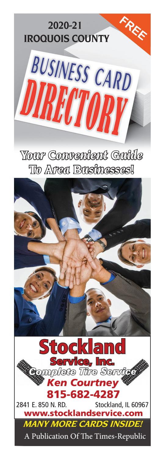 202021 Iroquois County Business Card Directory by TimesRepublic