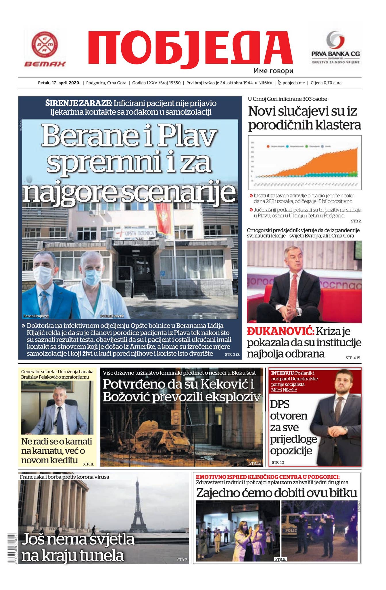 Dnevni list Pobjeda 17.04.2020. by Pobjeda - Issuu