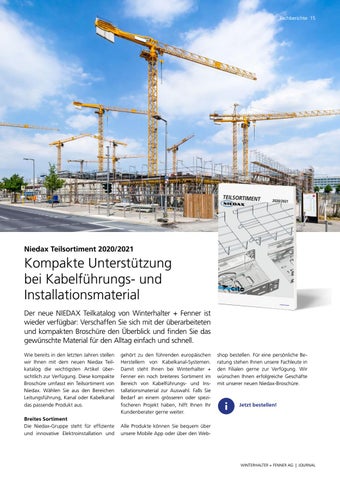 Sonepar Suisse 灯饰目录 · Winterhalter + Fenner | Journal 01/20 第 15 页