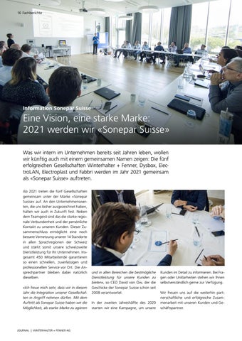 Sonepar Suisse 灯饰目录 · Winterhalter + Fenner | Journal 01/20 第 16 页