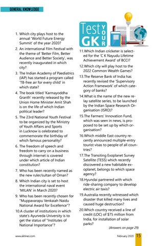 EXECUTIVE KNOWLEDGE LINES FEBRUARY 2020 第 15 页