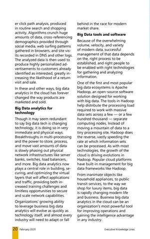 EXECUTIVE KNOWLEDGE LINES FEBRUARY 2020 第 20 页