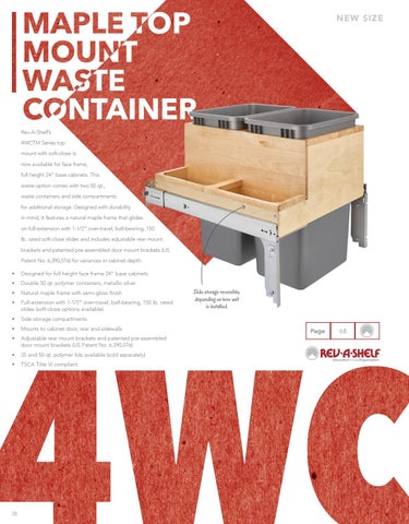 Rev-A-Shelf 灯饰目录 · Canada 2020 Specification 指南 第 20 页