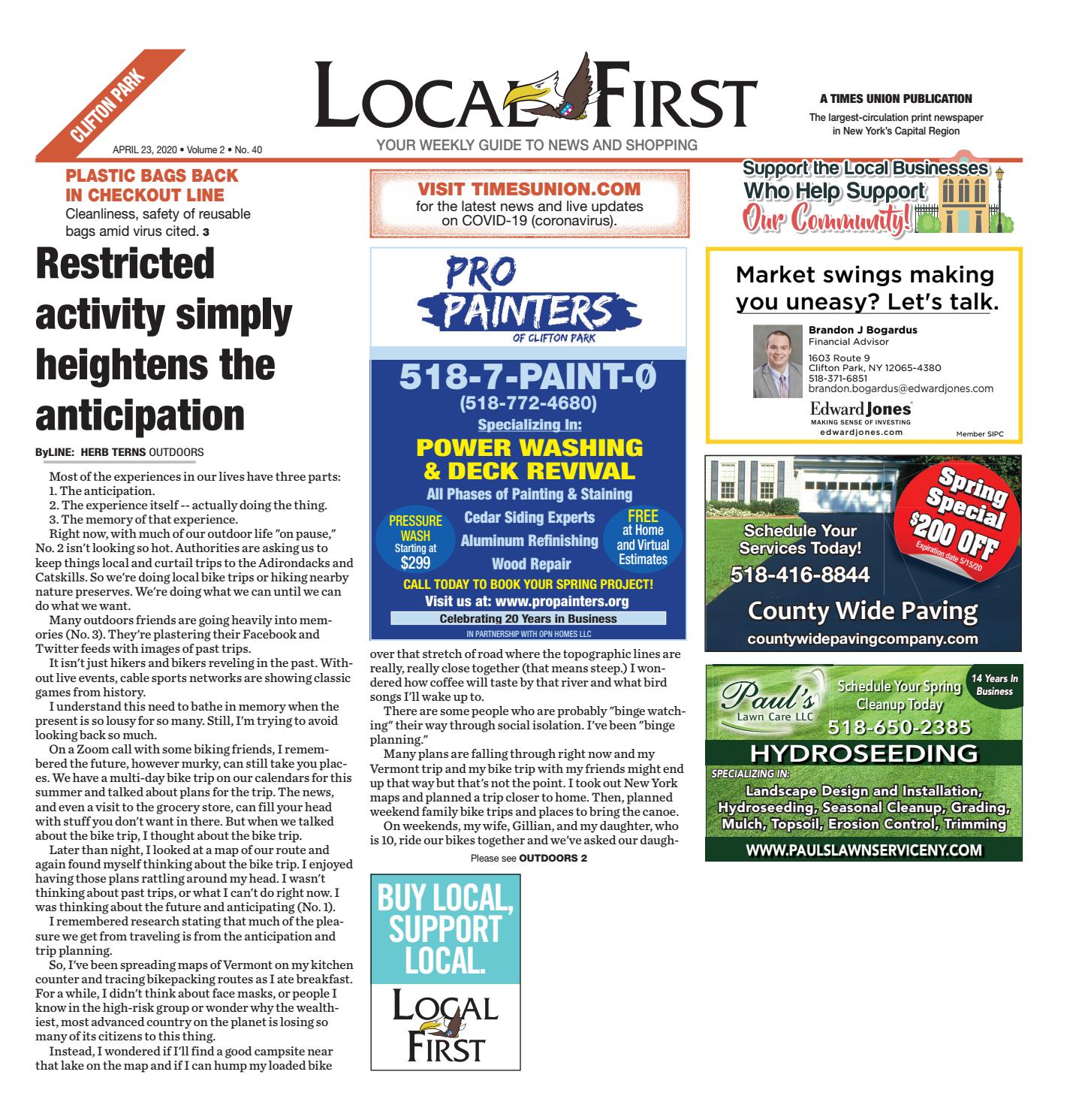 Local First Clifton Park 042320 by Capital Region Weekly Newspapers Issuu