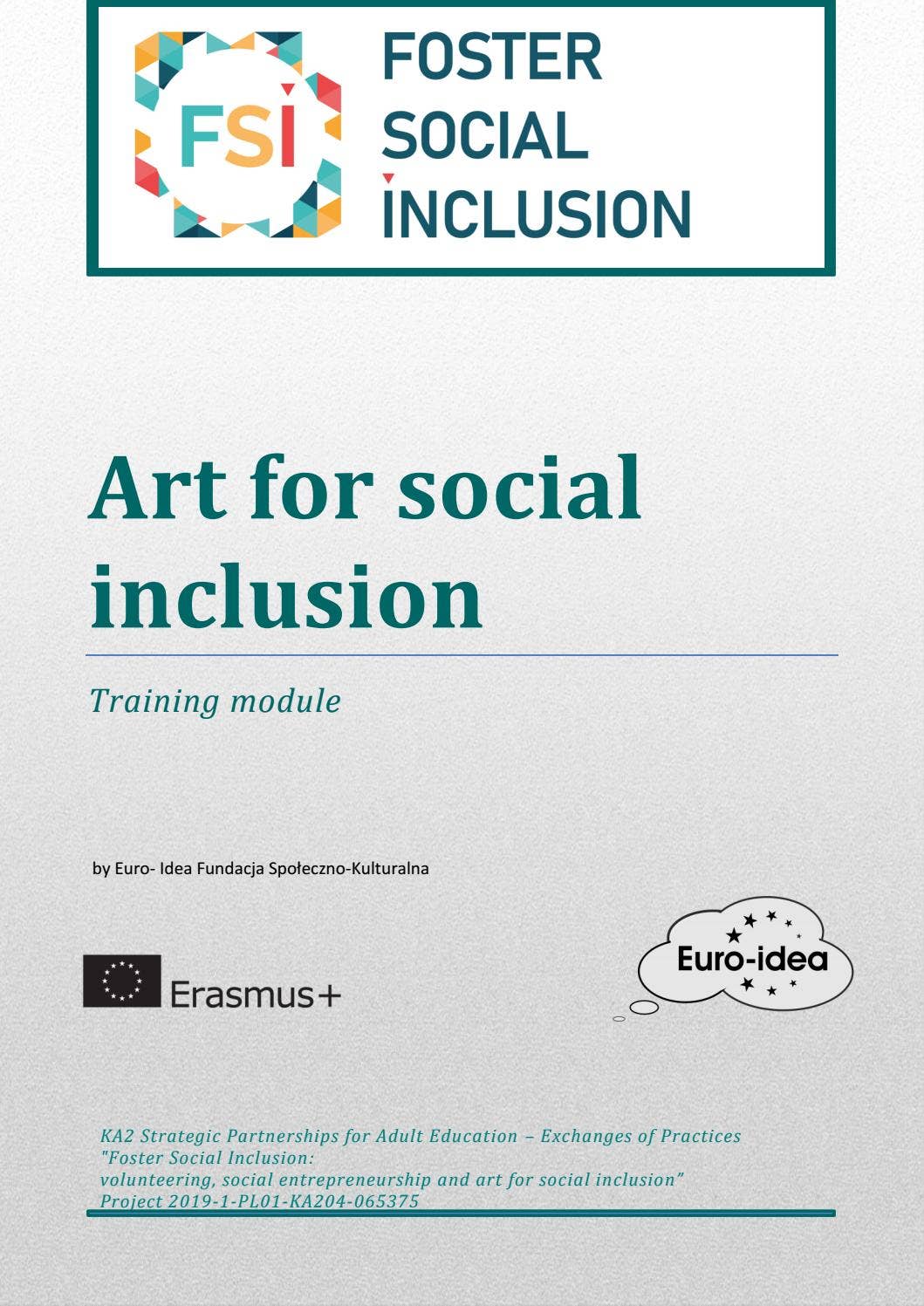 Art for social inclusion - Training module by Euro-Idea Fundacja ...