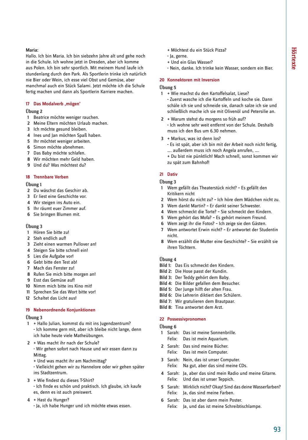 Grammatik Plus A1 Vebuka Com