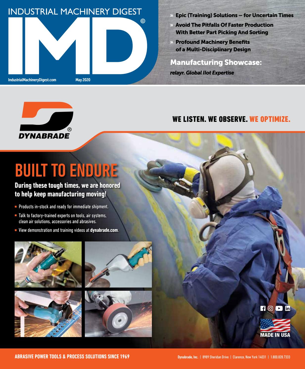 Industrial Machinery Digest May 2020 by Industrial Machinery Digest IMD by Source 360 Media
