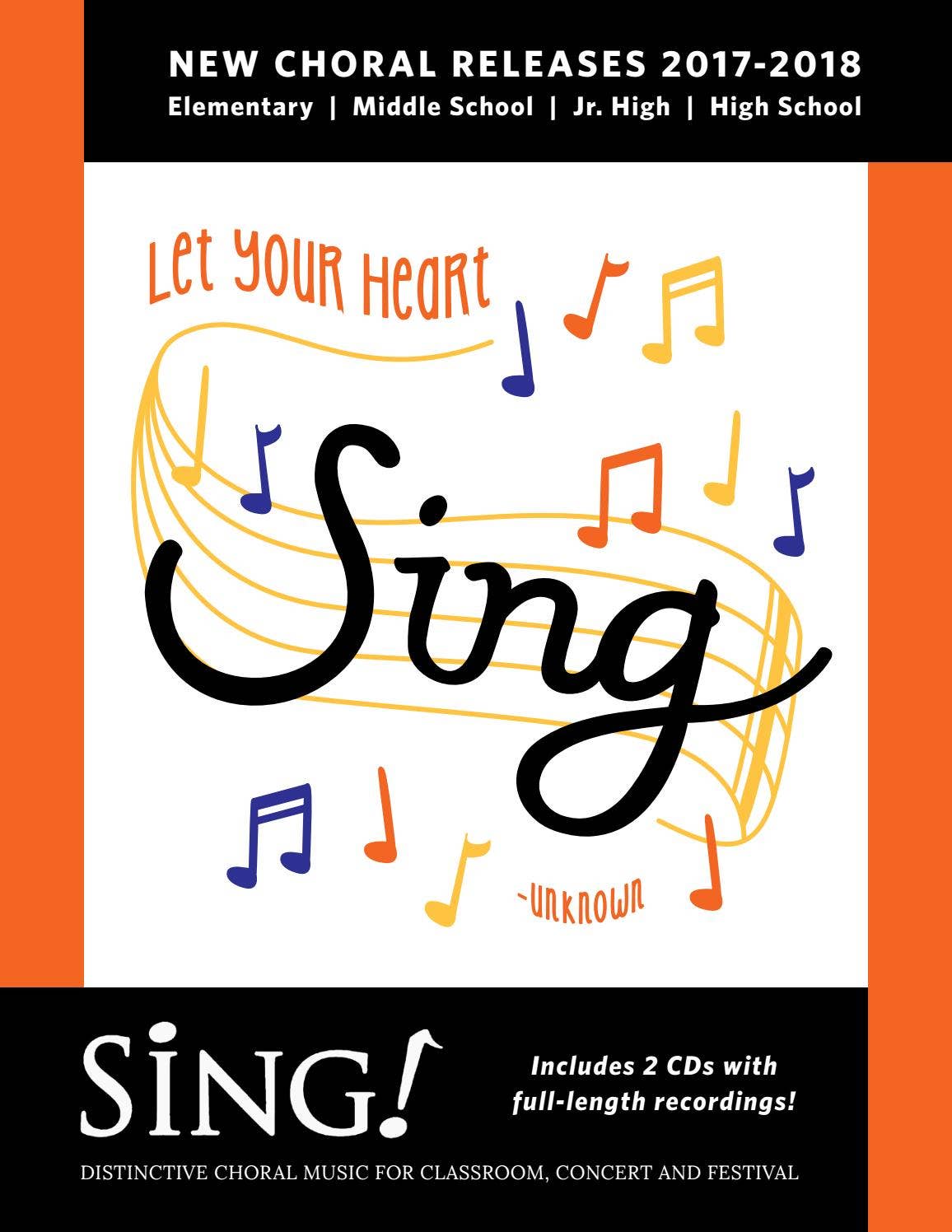 SING! 20172018 Catalogue by Choristers Guild Issuu