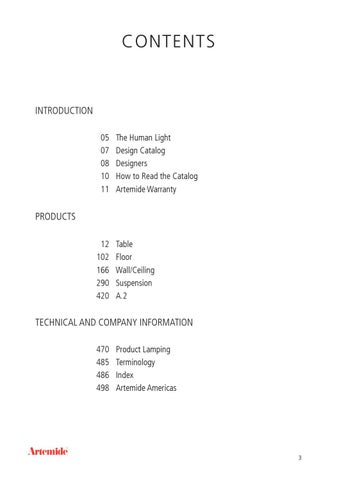 Artemide Design 灯饰目录 2018-19 第 3 页