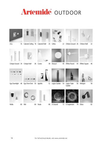 Artemide 户外 目录 2018-19 第 16 页