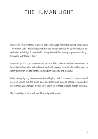 Artemide 户外 目录 2018-19 第 7 页