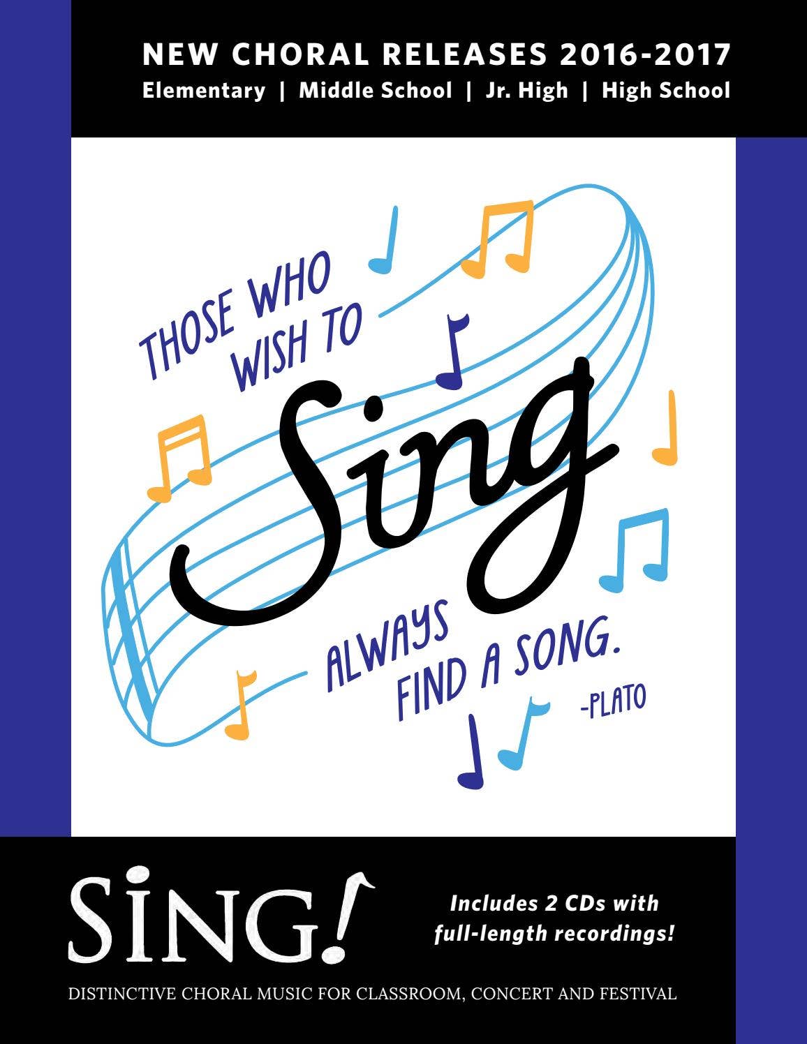 SING! 20162017 Catalogue by Choristers Guild Issuu