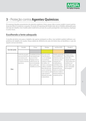 MSA | Proteção Visual 第 5 页