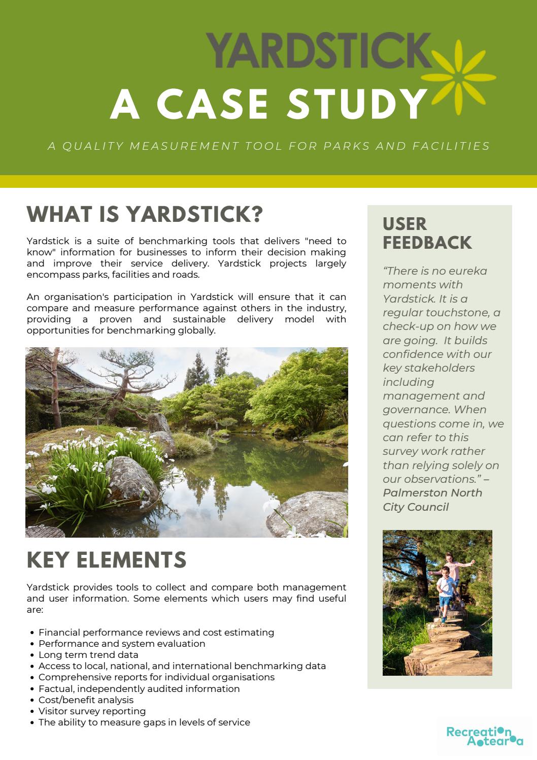 Yardsticks case study picture