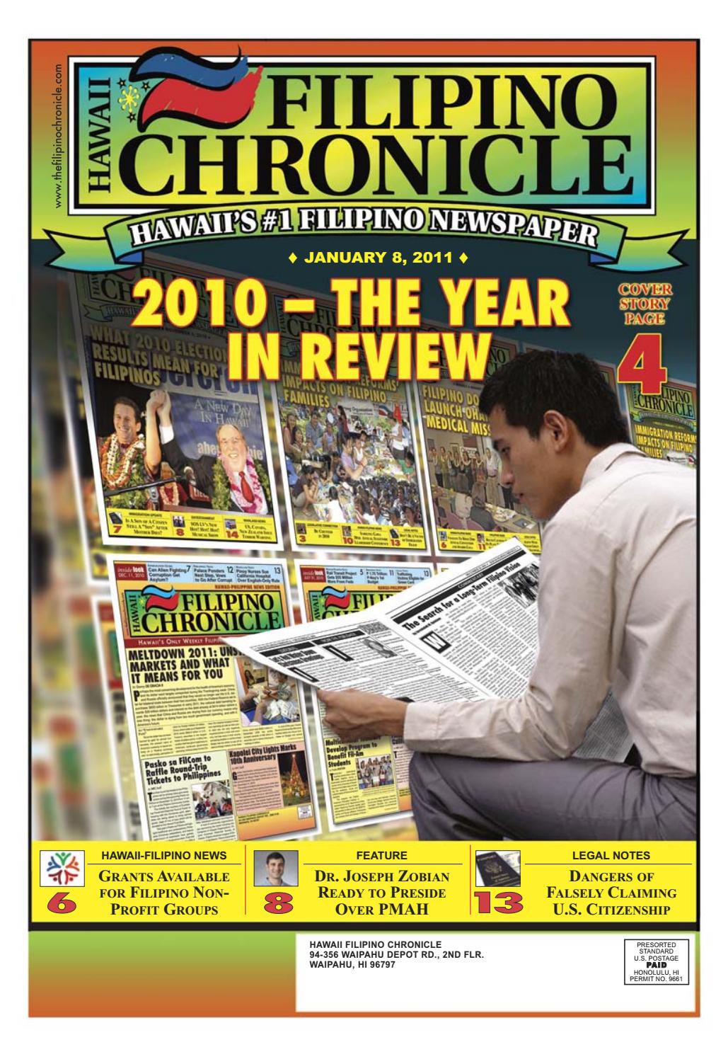 Hawaii Filipino Chronicle January 8 11 By Hawaii Filipino Chronicle Issuu