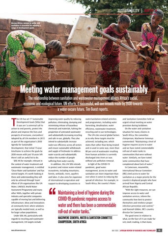 Meeting water management goals sustainably