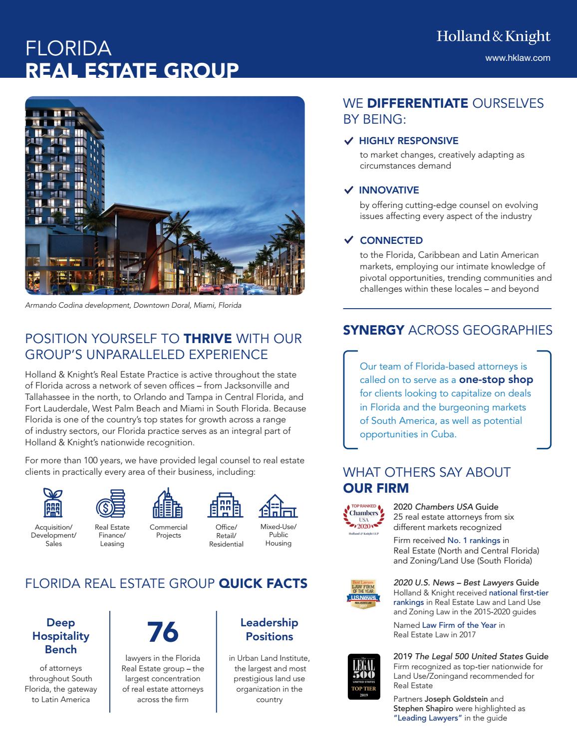 Holland & Knight Florida Real Estate Group by Holland & Knight Issuu