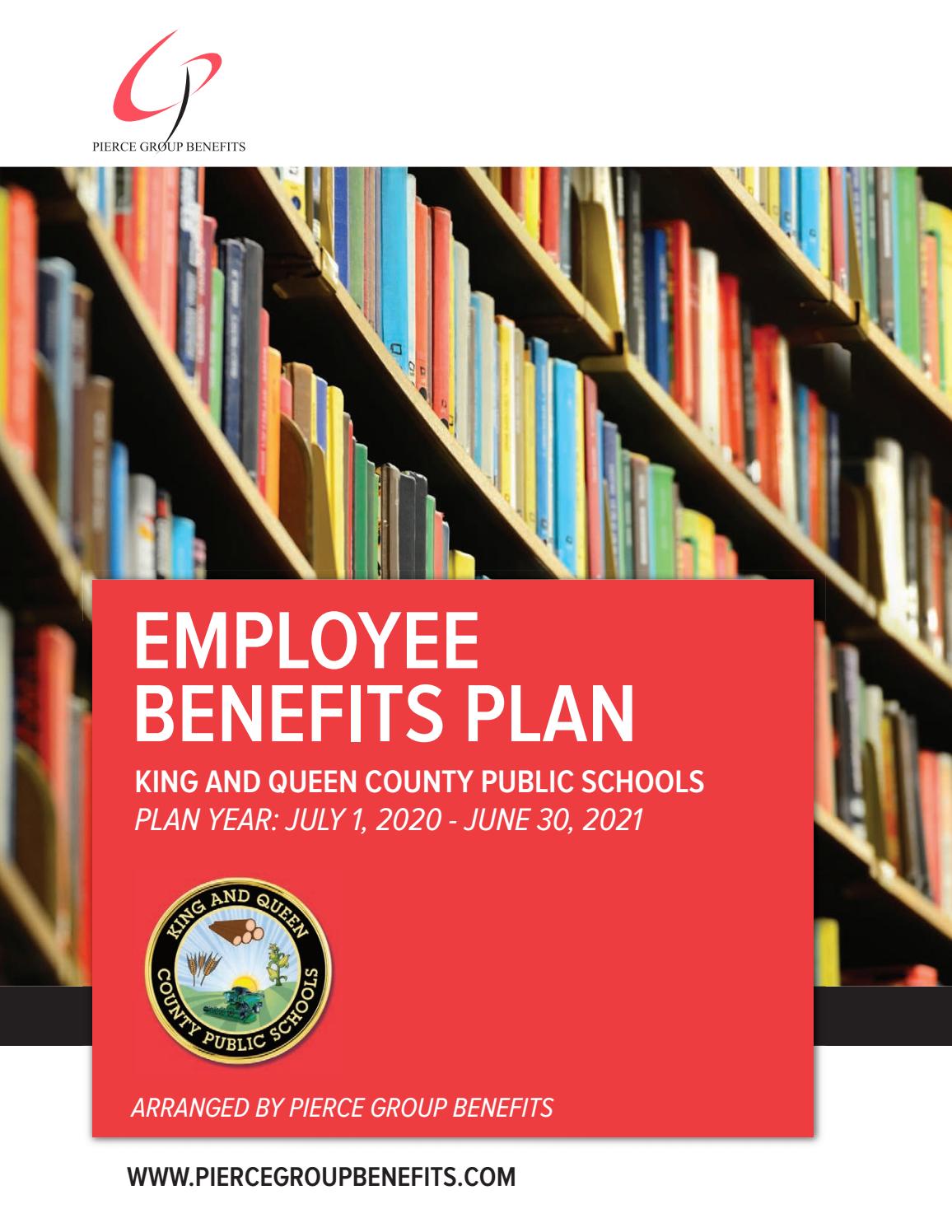 king and queen county public schools benefits booklet 2020 by Pierce