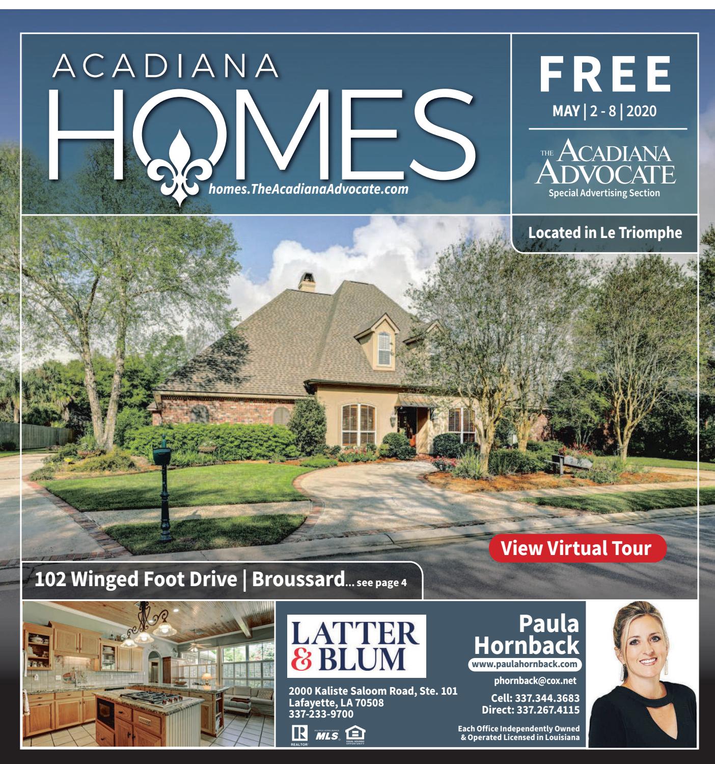 Acadiana Homes May 2 2020 By The Advocate Issuu