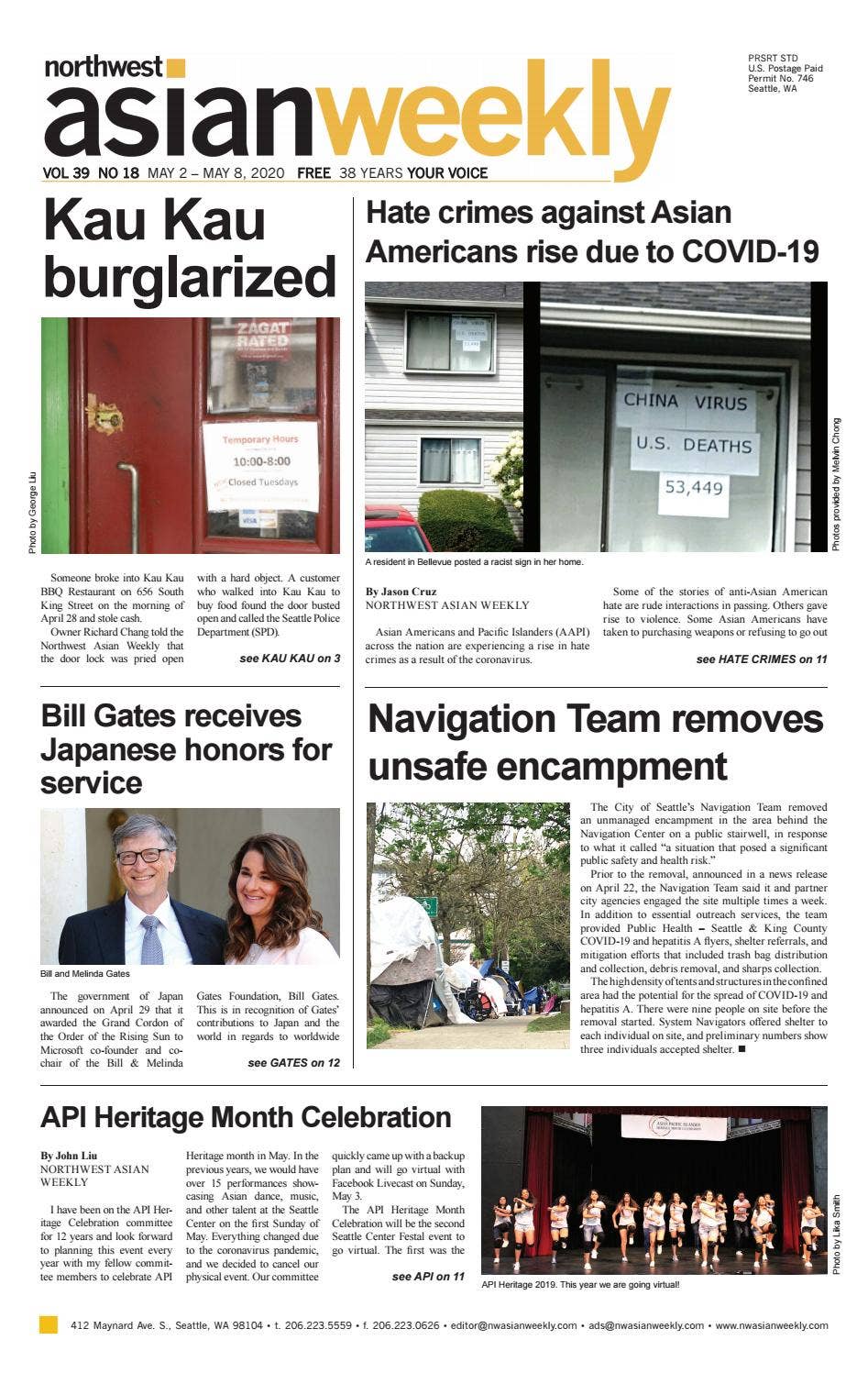 VOL 39 NO 18 | MAY 2 – MAY 8, 2020 by Northwest Asian Weekly - Issuu