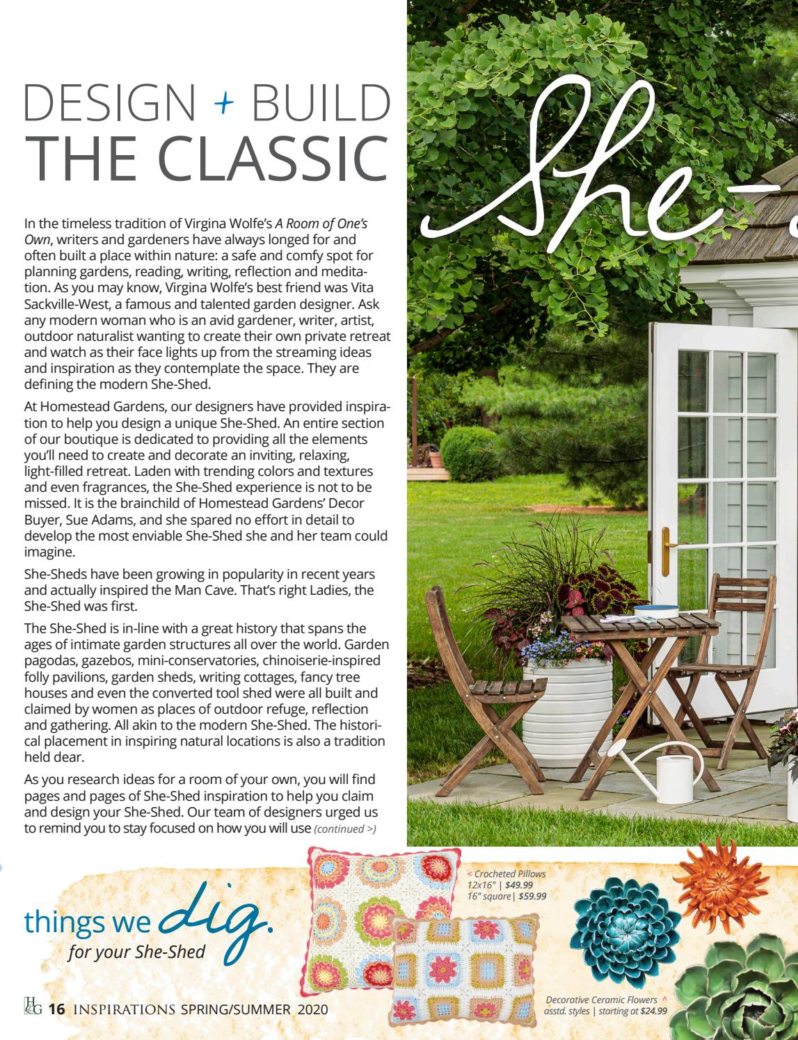 garden shed 12x16 on Inspirations Magazine Spring Summer 2020 By Homestead Gardens Issuu