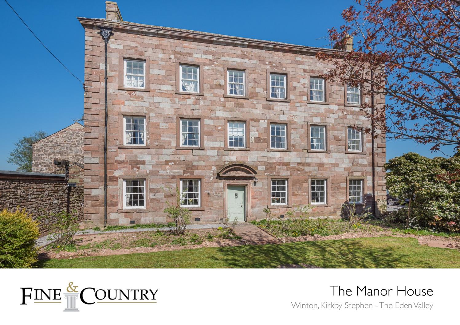Sales brochure for 'The Manor House', Winton, Kirkby Stephen by Fine