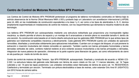 Presentación Tableros SUMMAA ENERGIA 2020 第 12 页