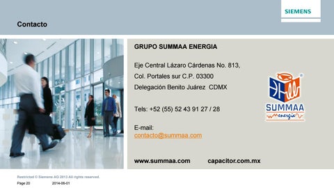 Presentación Tableros SUMMAA ENERGIA 2020 第 20 页