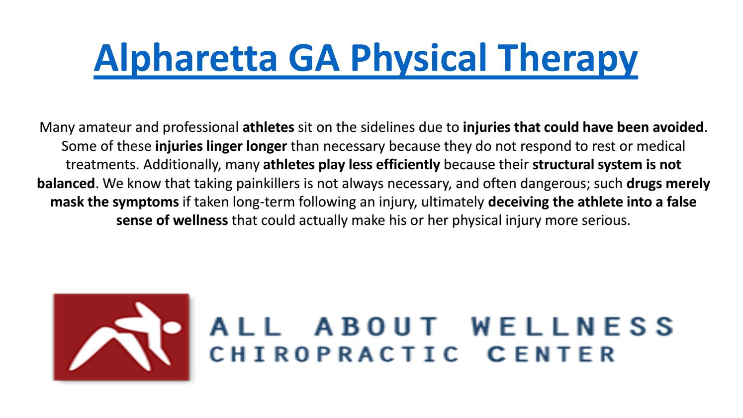 Alpharetta GA Physical Therapy by ALL ABOUT WELLNESS CHIROPRACTIC