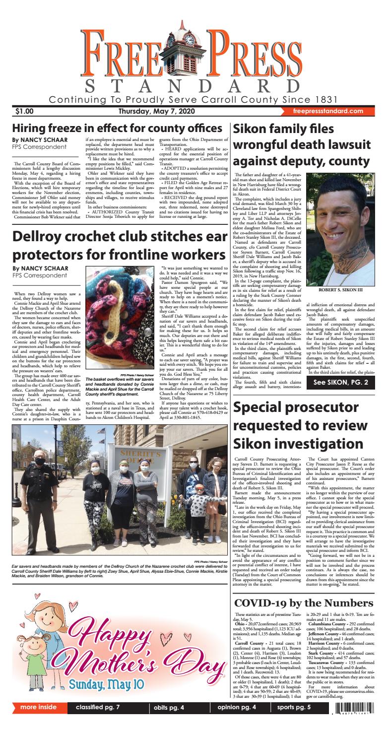 The Free Press Standard May 7 2020 By Schloss Media Issuu