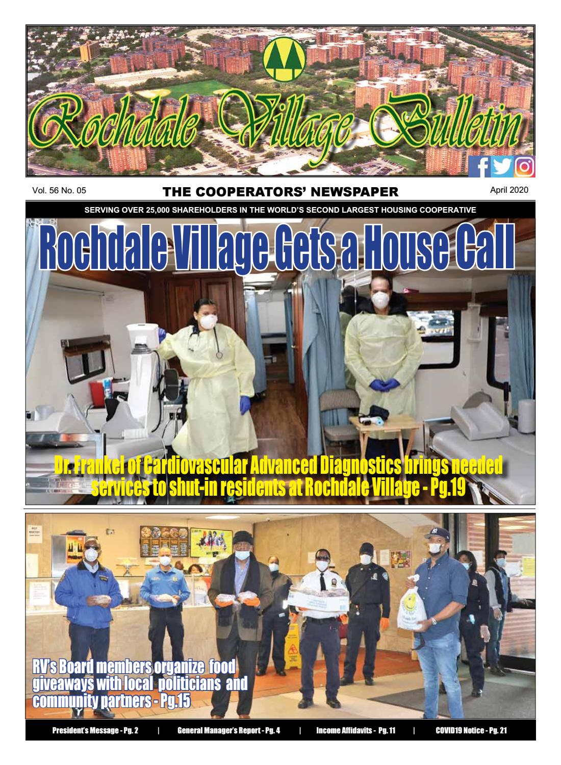 Rochdale Village Bulletin Newspaper April 2020 Edition by Rochdale