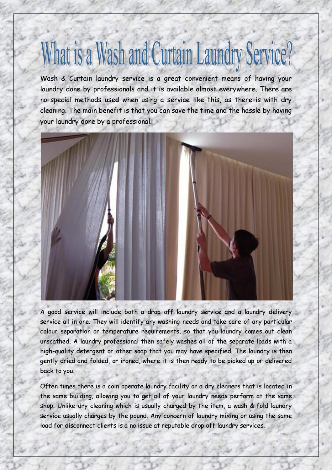What is a Wash and Curtain Laundry Service? by Ultimate Laundry Issuu