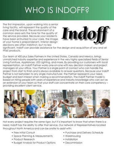 Indoff 家具目录 · Senior Living 第 2 页